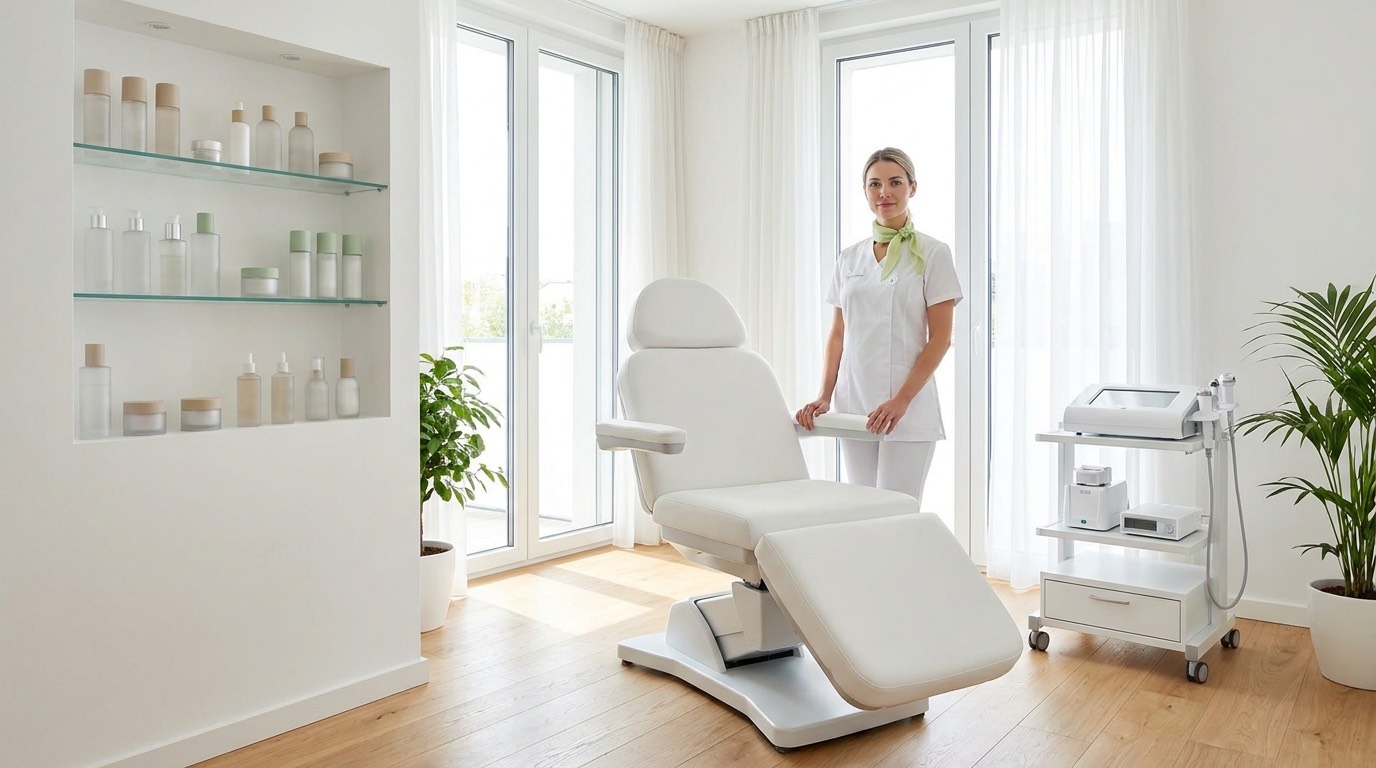 Aesthetic treatment room, editorial detail